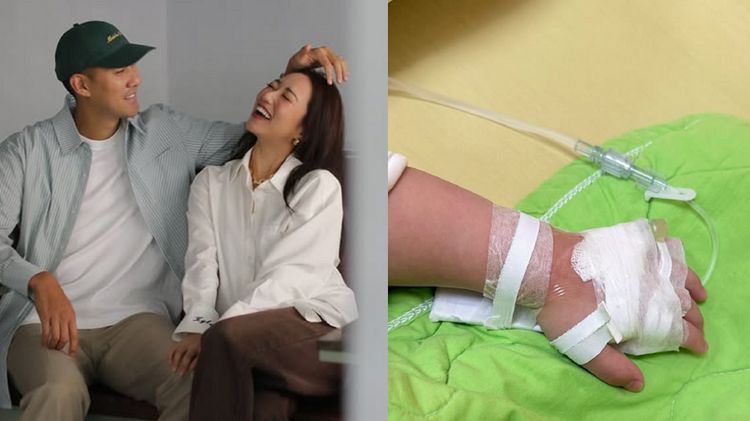 毛加恩及老婆心疼1歲女腸病毒撕心裂肺!吐病況提醒家長打疫苗