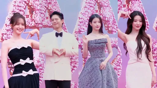 AAA红毯｜IU、朴宝剑、舒华搭车绕场走红毯！粉丝乱跑一度中断