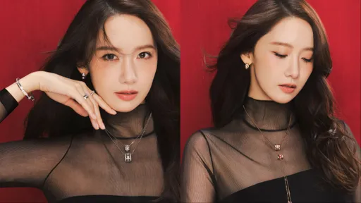 润娥黑纱造型美翻！Qeelin葫芦珠宝用钻石交织陶瓷添女神光