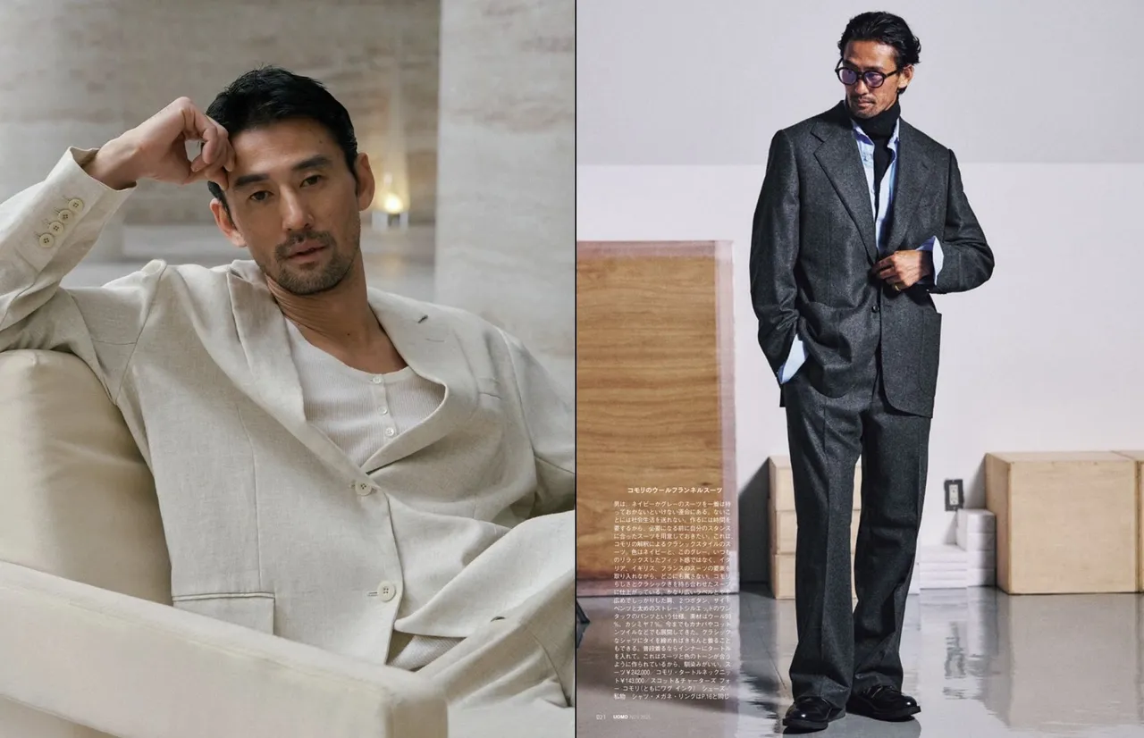 39岁的山本一贤外型高大粗犷。翻摄山本一贤X