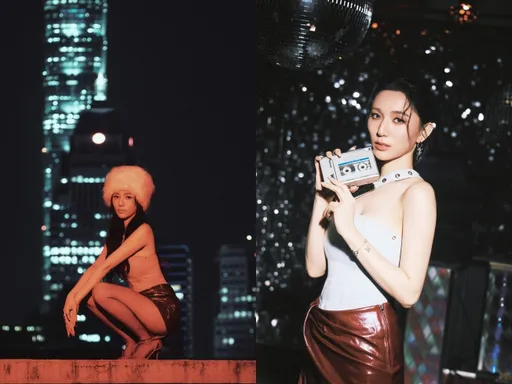 正妹黄玮昕火辣马配皮裙　演女鬼！竟拍到差点不能呼吸