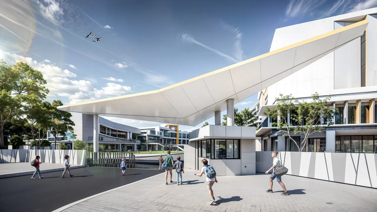 高科实中模拟图。市府提供