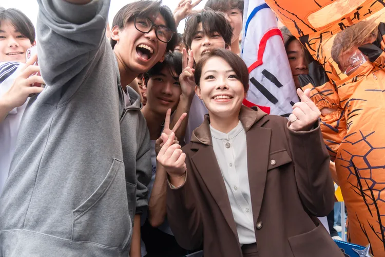 高虹安今出席新竹高工運動會。新竹市府提供