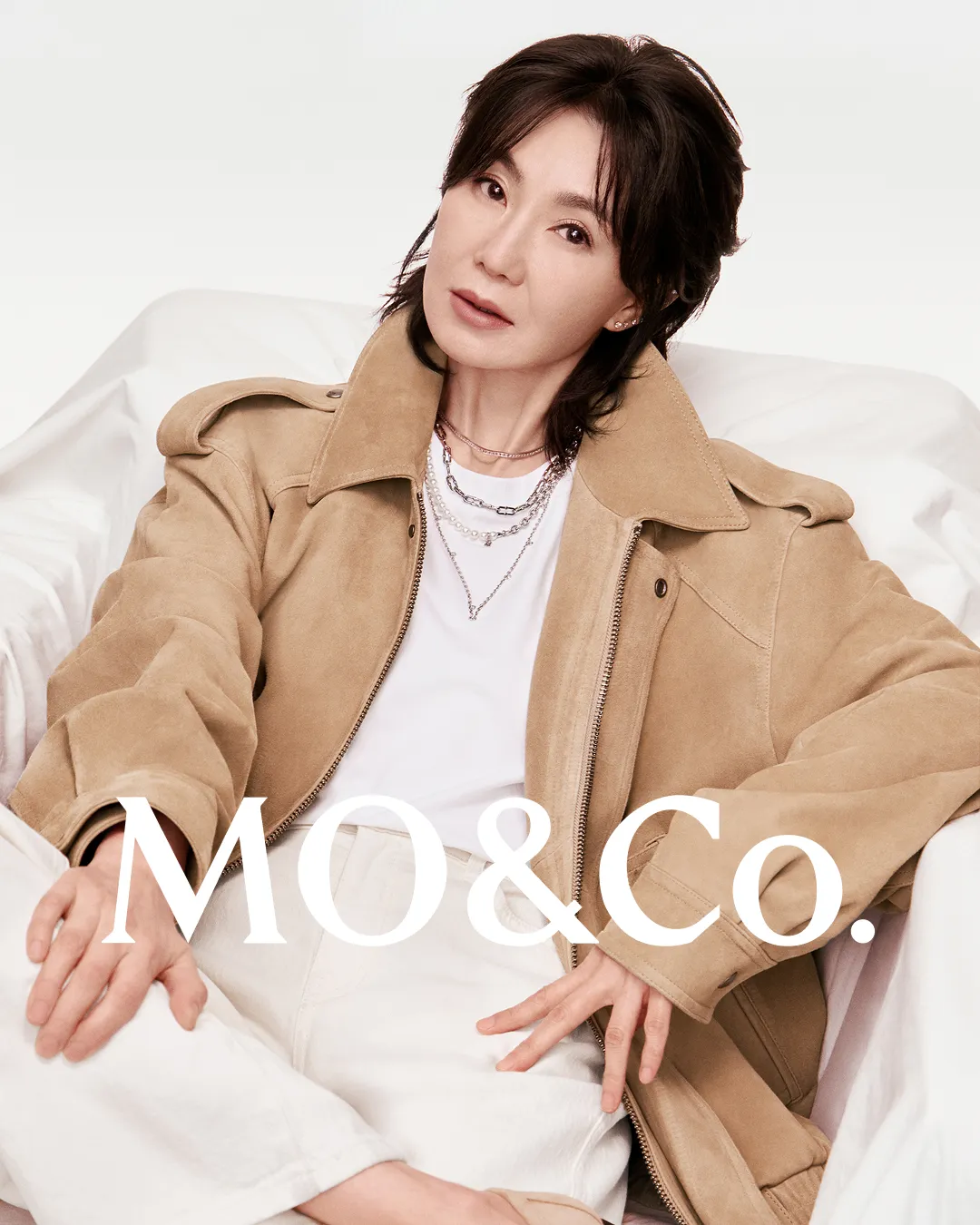 张曼玉成为MO&Co.全球品牌大使。翻摄脸书