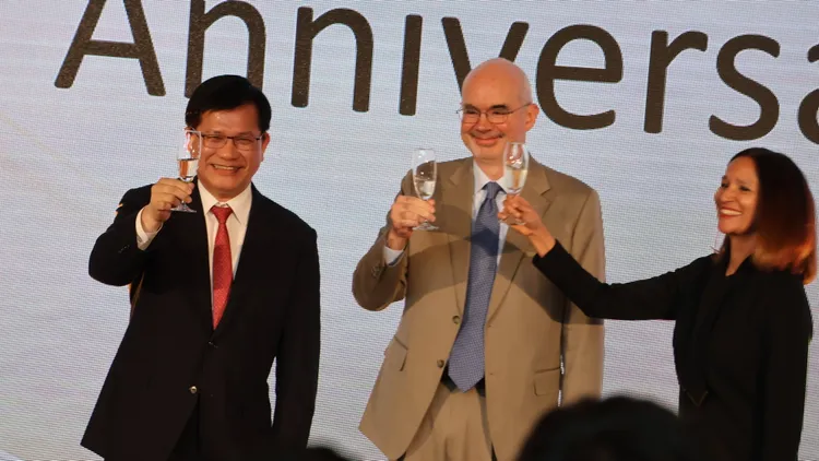 外交部長林佳龍也出席活動。記者葉家瑋攝