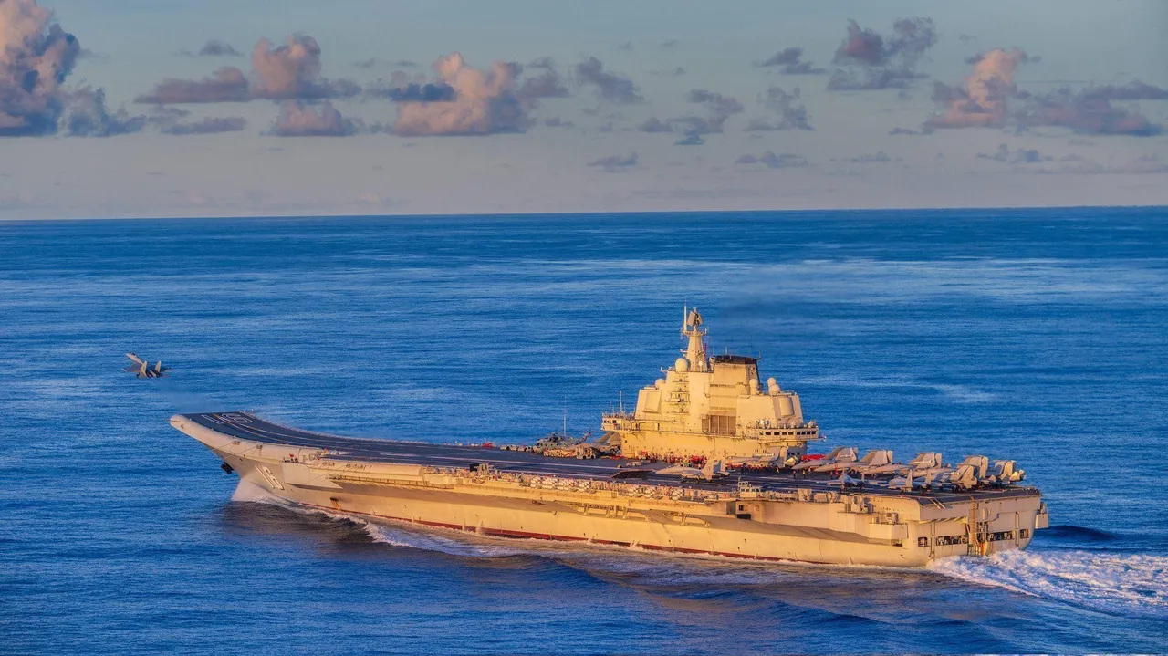 中国航母辽宁号演训。翻摄解放军网