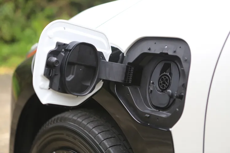 小改款bZ4X的DC快充最大功率提升到160kW，10～80%約28分鐘即可完成。林浩昇攝