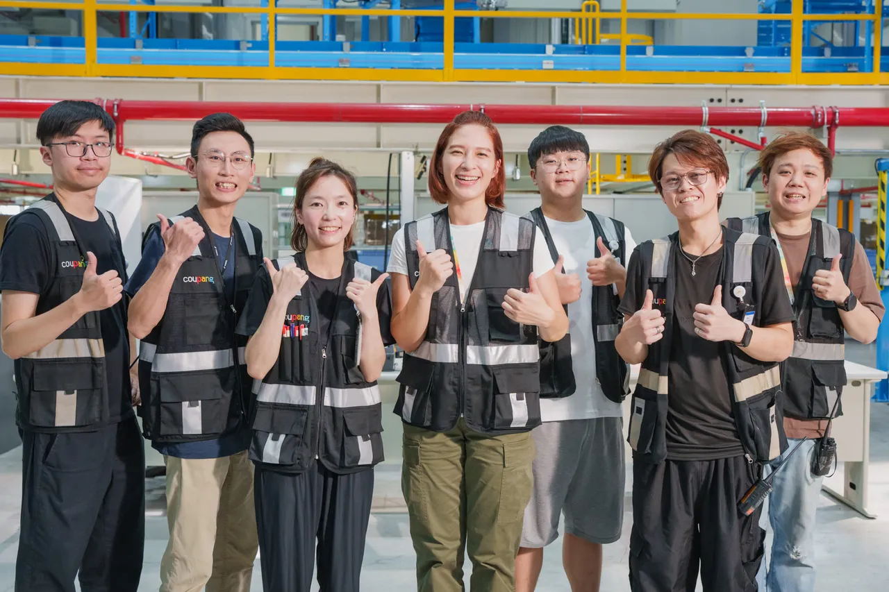 电商物流员工。Coupang酷澎提供