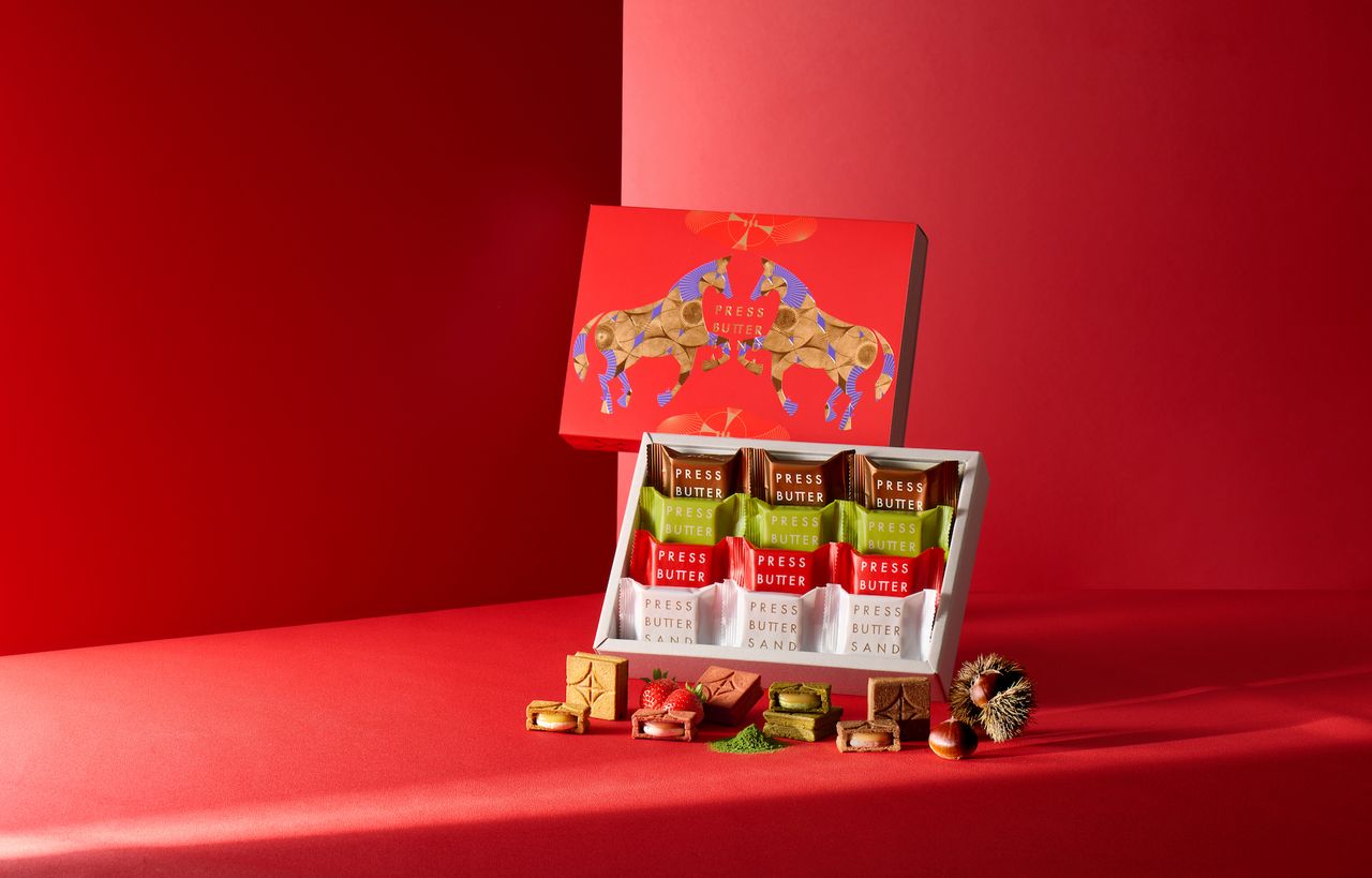日本PRESS BUTTER SAND「貳馬賀新春」開放預購 爆款《和紅茶風味》1/6開搶