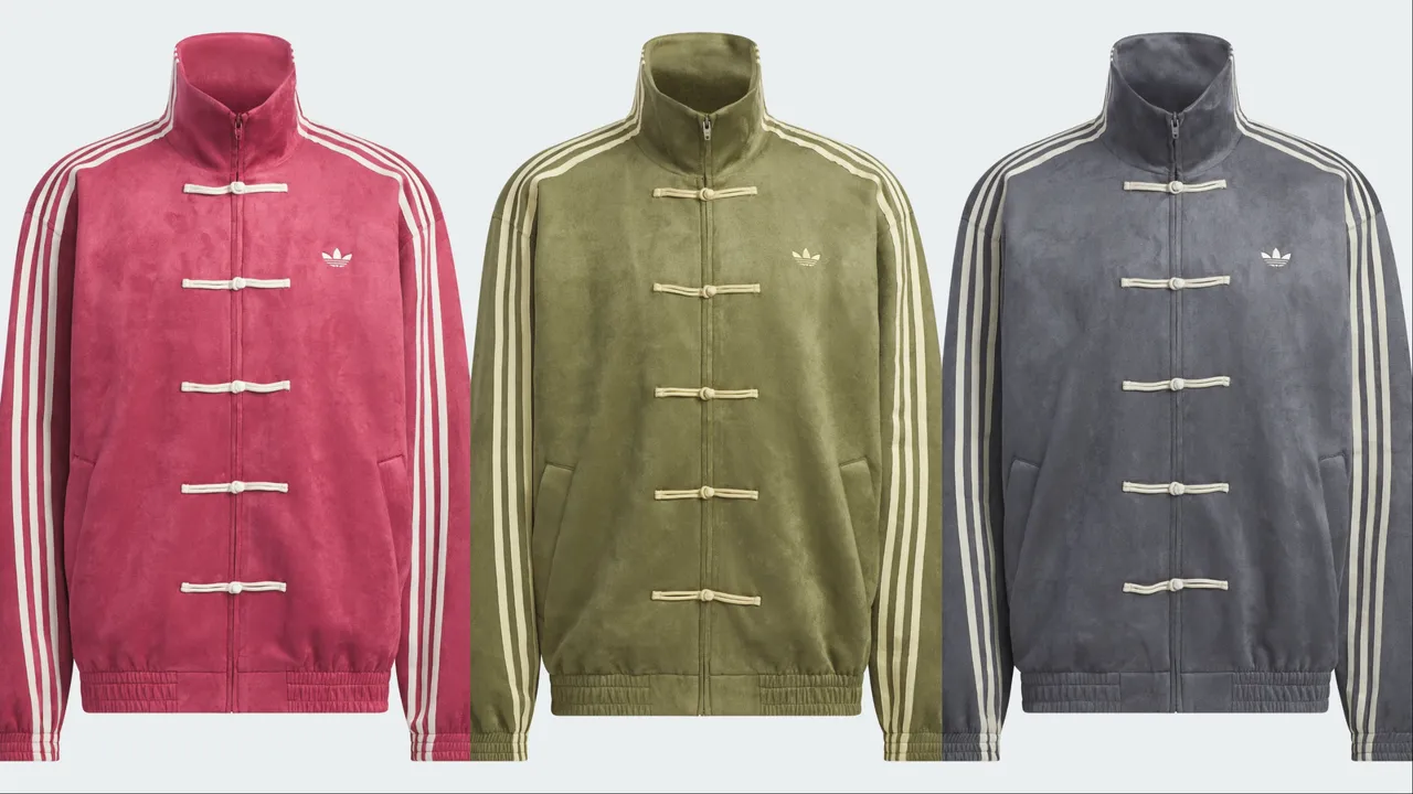 adidas Originals三葉草新中式外套，各4690元。品牌提供