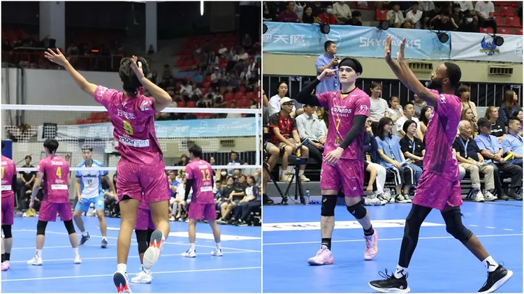 桃園雲豹飛將排球隊職業化出狀況，教練團產學合作還沒變專任教練，無法發感謝文徹底更換。翻攝自雲豹飛將臉書