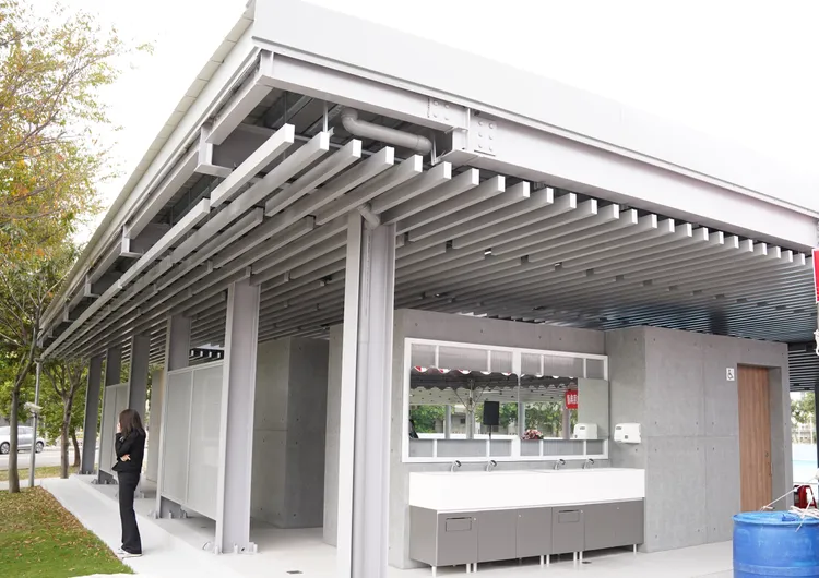 性別友善廁所。新竹縣府提供