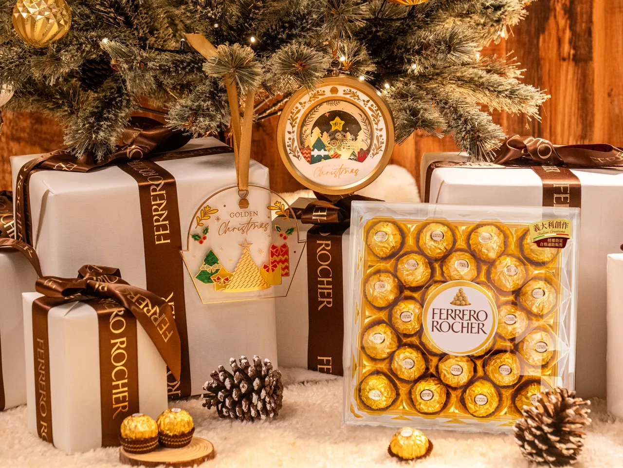 Ferrero Rocher费列罗金莎「金钻礼盒」，24粒装（300g）售价439元。业者提供