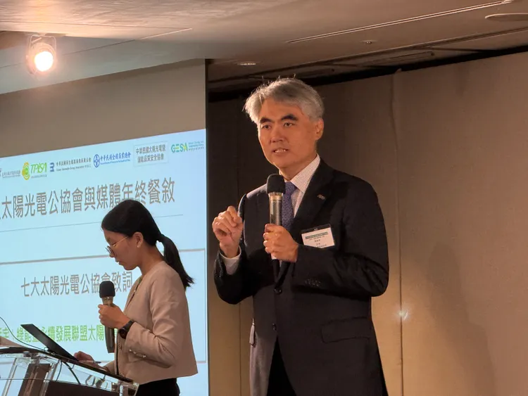 綠能暨永續發展聯盟太陽光電委員會主席林恬宇。呂承哲攝