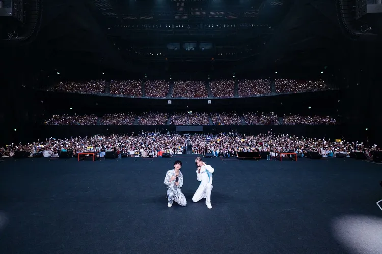 黃氏兄弟今年7月台北流行音樂中心舉辦專場演出，吸引4千名粉絲同歡。PressPlay提供