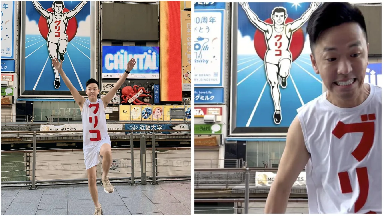 男星赴日穿背心打卡遭酸「丢脸丢到国外！」23字高EQ反击