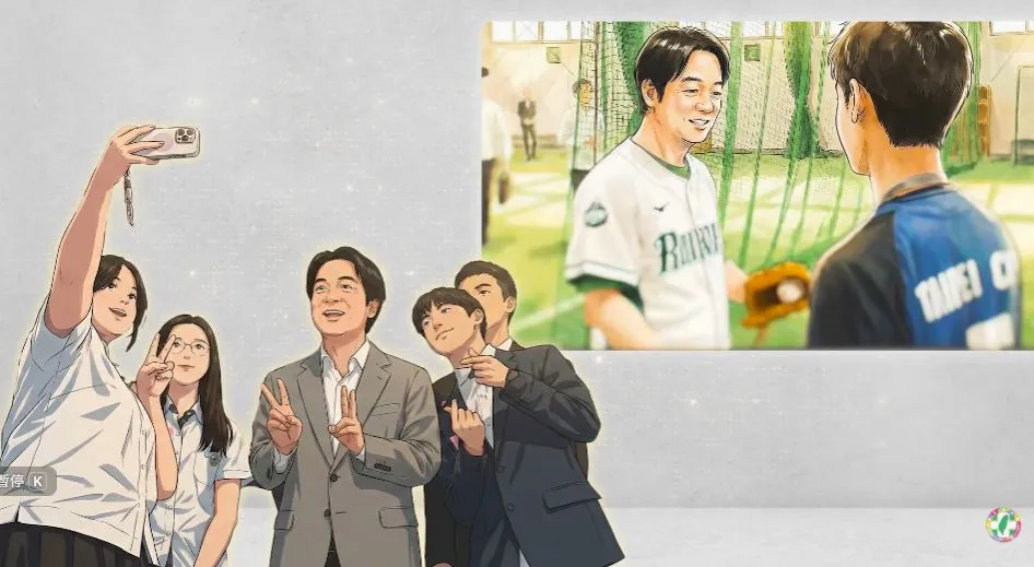 全AI写歌拍MV！民进党回顾今年　赖清德萧美琴变动漫主角