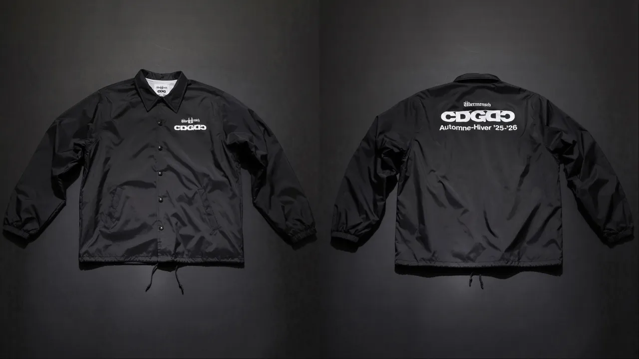 CDGｘGD联名款教练夹克，6880 元。品牌提供