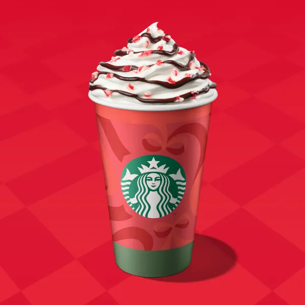 即日起回歸開賣聖誕節限定飲品「薄荷風味摩卡」。星巴克提供