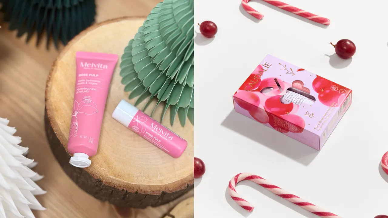蜜葳特（Melvita）推出香氛果油手唇護理系列，Caudalie也帶來法式優雅護手霜3入組。品牌提供