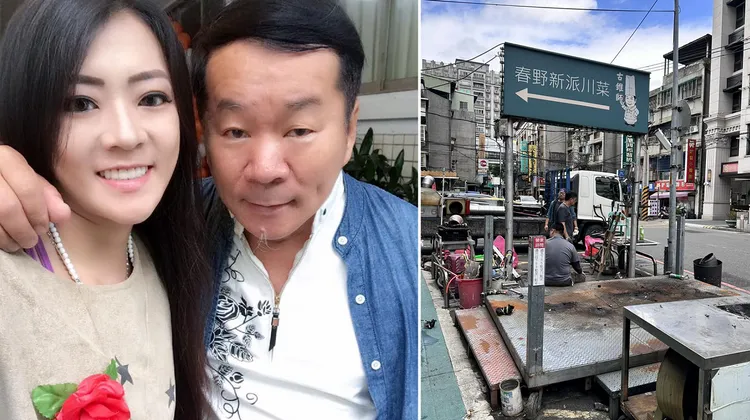 古锥师痛失大女儿（左图左）5年，昨天拆除昔日一起打拼的烤肉摊。翻摄郭主义(古锥师)脸书
