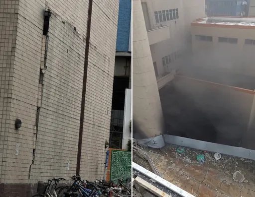 北市忠孝復興捷運站旁變電站疑爆炸！黑煙四竄、外牆炸凸　大批警消到場