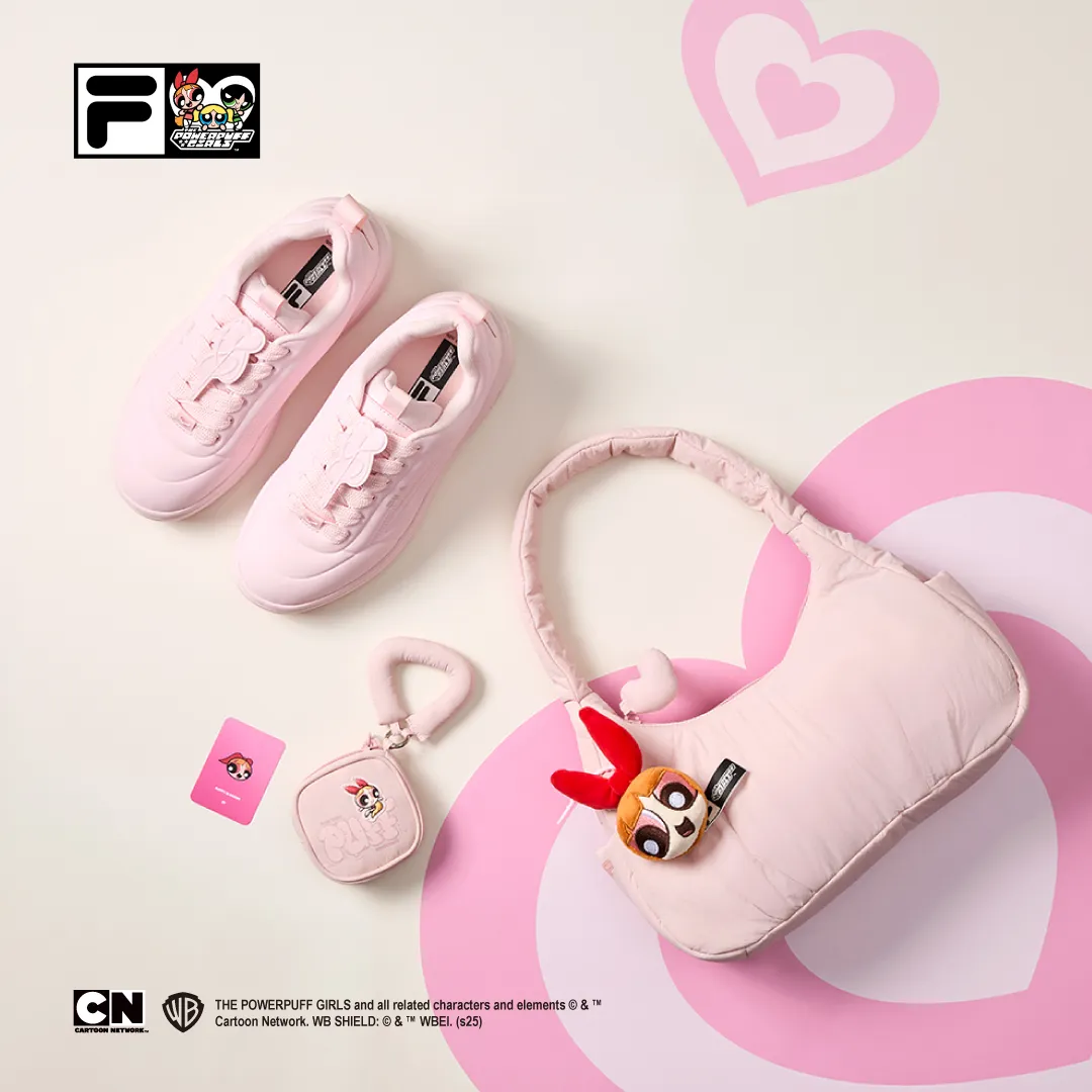 FILA以角色的色彩为灵感，替休闲单品染上少女梦幻氛围。品牌提供