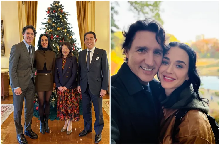 凯蒂佩芮与加拿大前总理杜鲁道高调认爱，两人最近随凯蒂在日本巡演在当地旅游与拜会日本前首相岸田文雄。翻摄IG