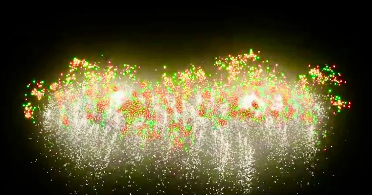 市府宣布今晚將加碼180秒煙火秀。南市府提供