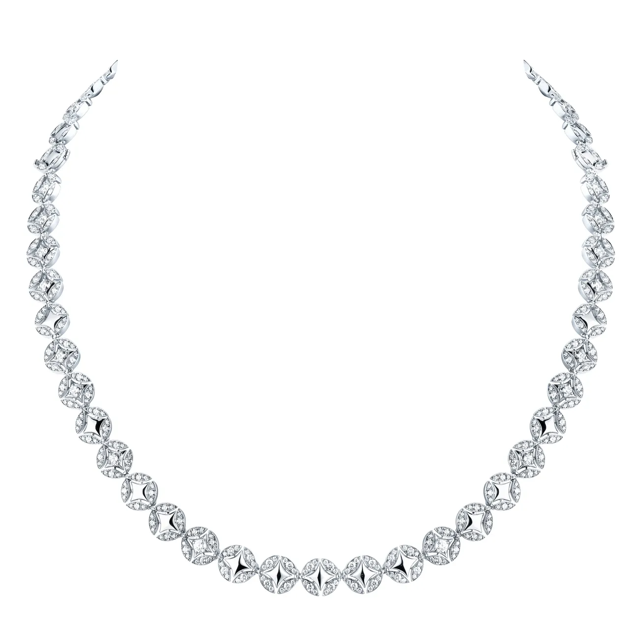 LV Galaxie项链配白K金及钻石，
675万元。品牌提供