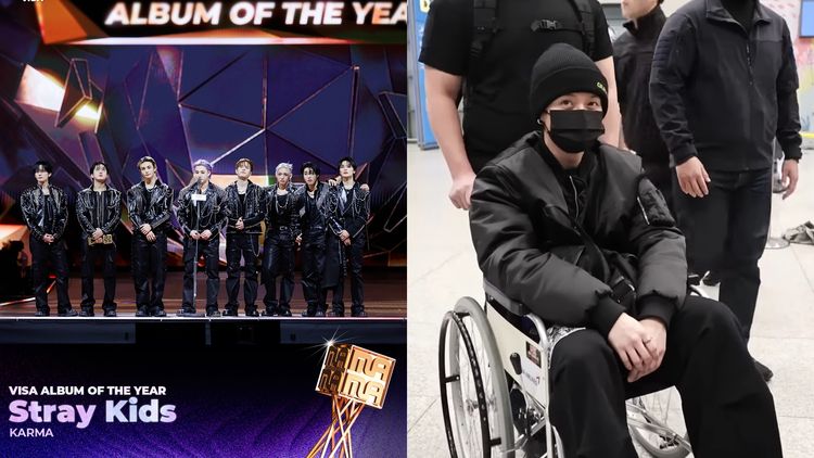 Stray Kids剛奪大獎!成員坐輪椅傷勢曝光 周六來台參加AAA引憂心