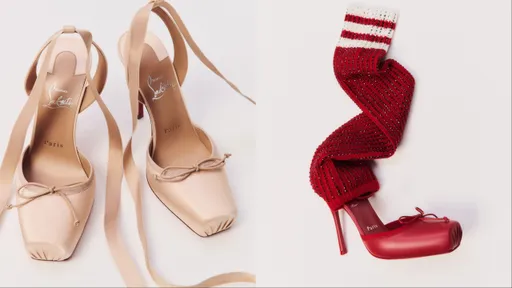 Christian Louboutin芭蕾系列再进化　腿套高跟鞋踩出前卫优雅