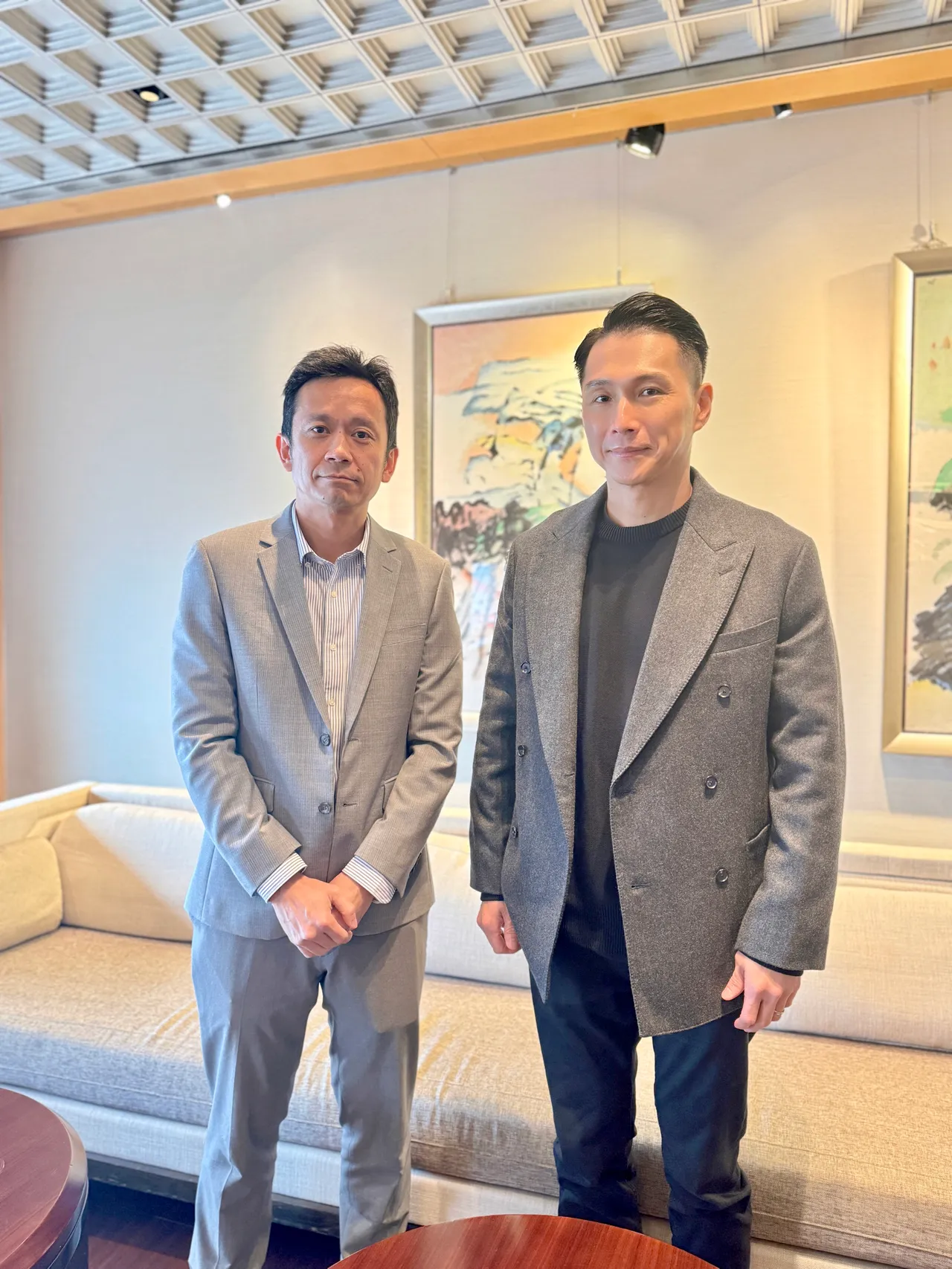 竣邦执行长萧志伟竣（图右）表示，运动领域订单持续增加，将是明年主要的成长动能。竣邦提供