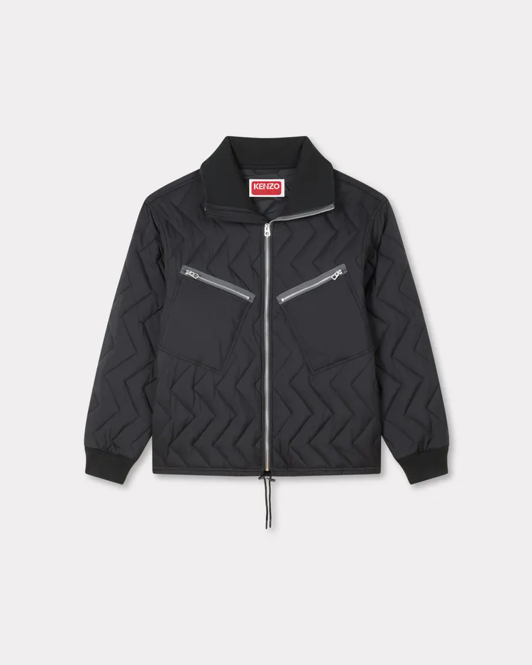 KENZO WINTER限定黑色絎縫口袋外套，3萬300元。品牌提供