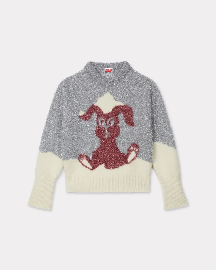 KENZO WINTER限定銀色箔飾KALI針織上衣，3萬800元。品牌提供