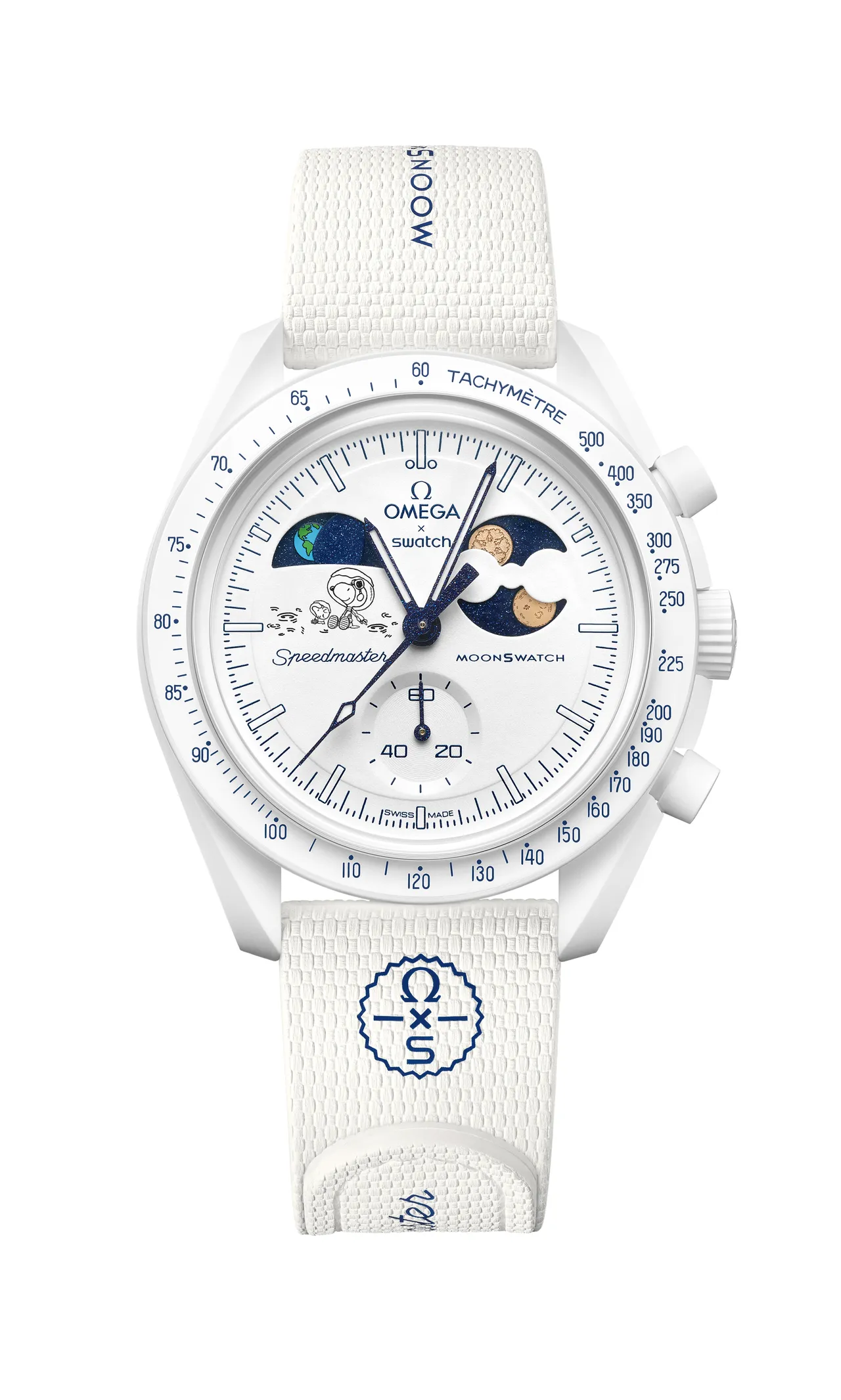 SWATCH X Omega MISSION TO EARTHPHASE - MOONSHINE GOLD Cold Moon腕表，1万2150元。品牌提供