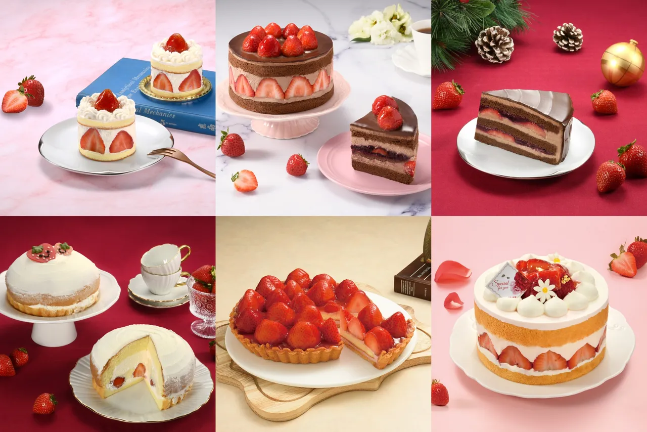 亚尼克「新鲜草莓季」包含多达9款系列甜点。业者提供