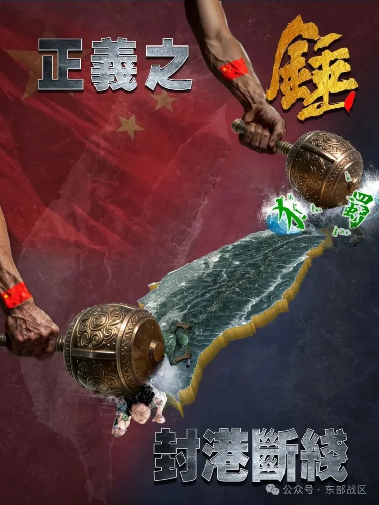 解放軍揚言，重捶出擊，封鎖台灣進出。翻攝解放軍網