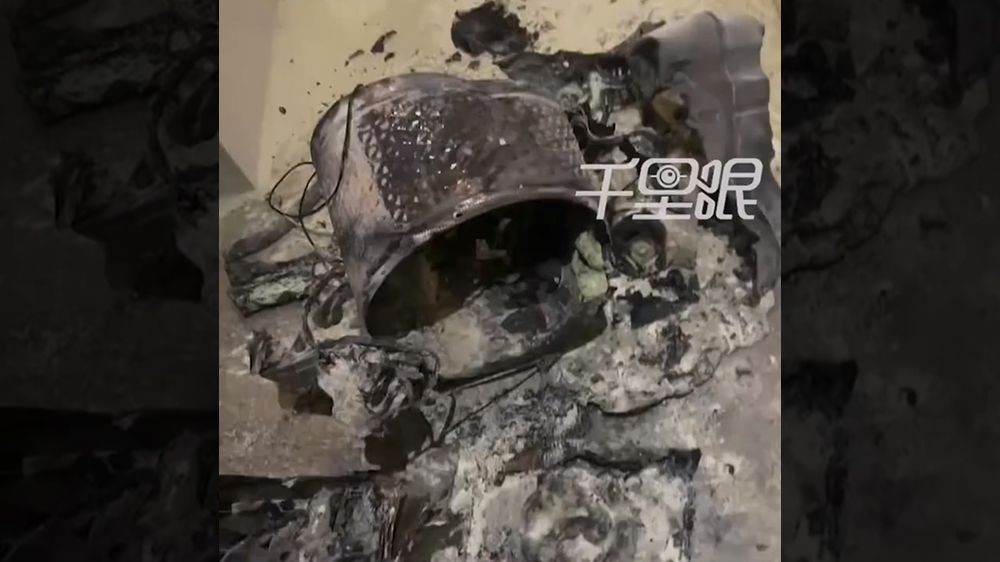 洗衣機用年餘「自燃燒成廢鐵」 陸男:下單買海爾寄來是山寨