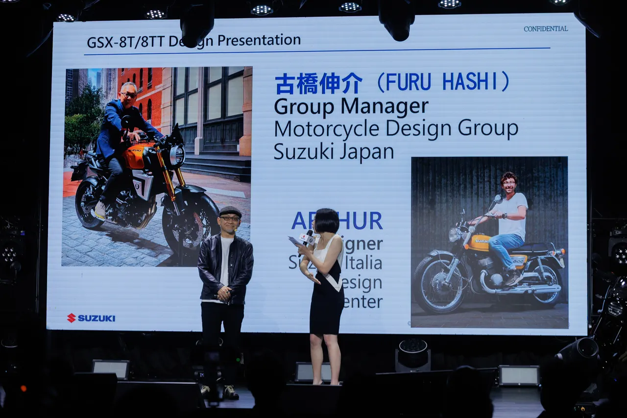日本SUZUKI本社首席设计师古桥伸介特别亲临发表会现场。业者提供