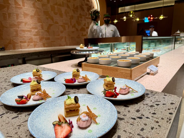 「島語桃園台茂店」甜點區。莊偉祺攝