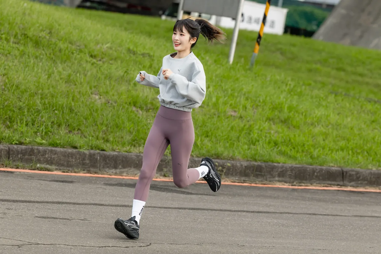 沈珈妤爱跑步。乐天桃猿提供