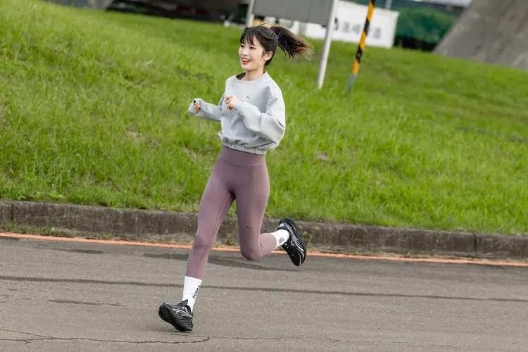 沈珈妤愛跑步。樂天桃猿提供