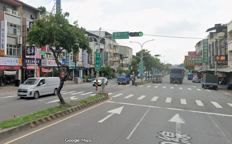 江男去年7月在神冈区中山路与丰社一街口撞死行人，二审判刑6月，但未宣告缓刑也不得易科罚金，若定谳将入狱服刑。翻摄Google