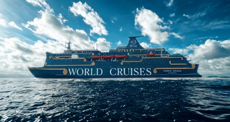 World Legacy cruise推出「定点航行度假」。World Cruises提供