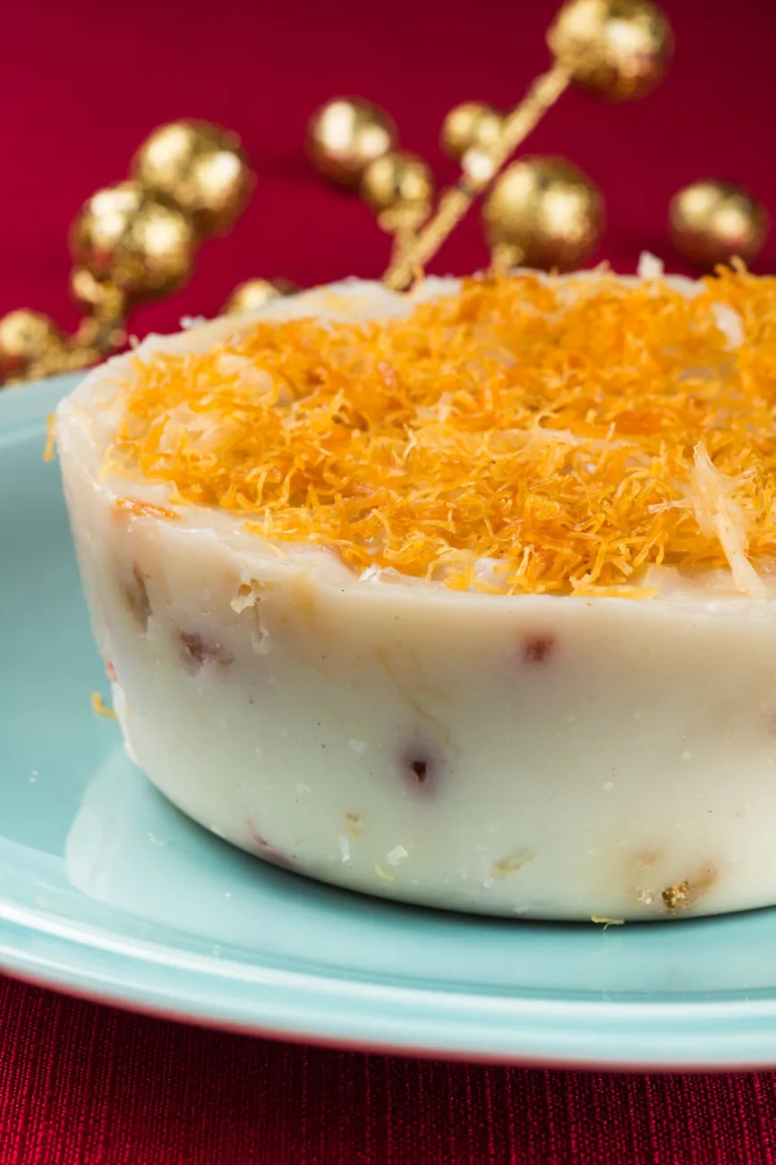 晶华步步高升萝卜糕礼盒，每份1080元。业者提供