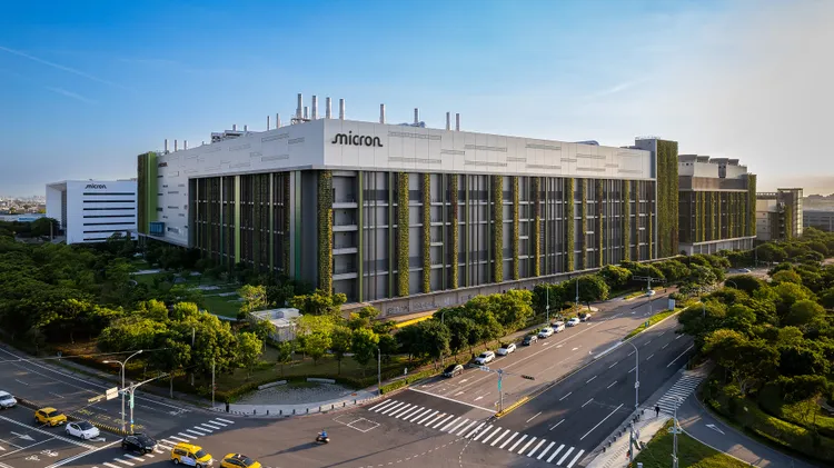 台灣美光台中廠區。美光科技提供