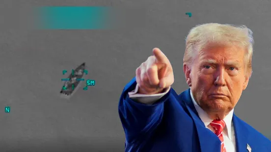 美国总统川普下令炸毁委内瑞拉「运毒船」。翻摄TruthSocial@DonaldTrump