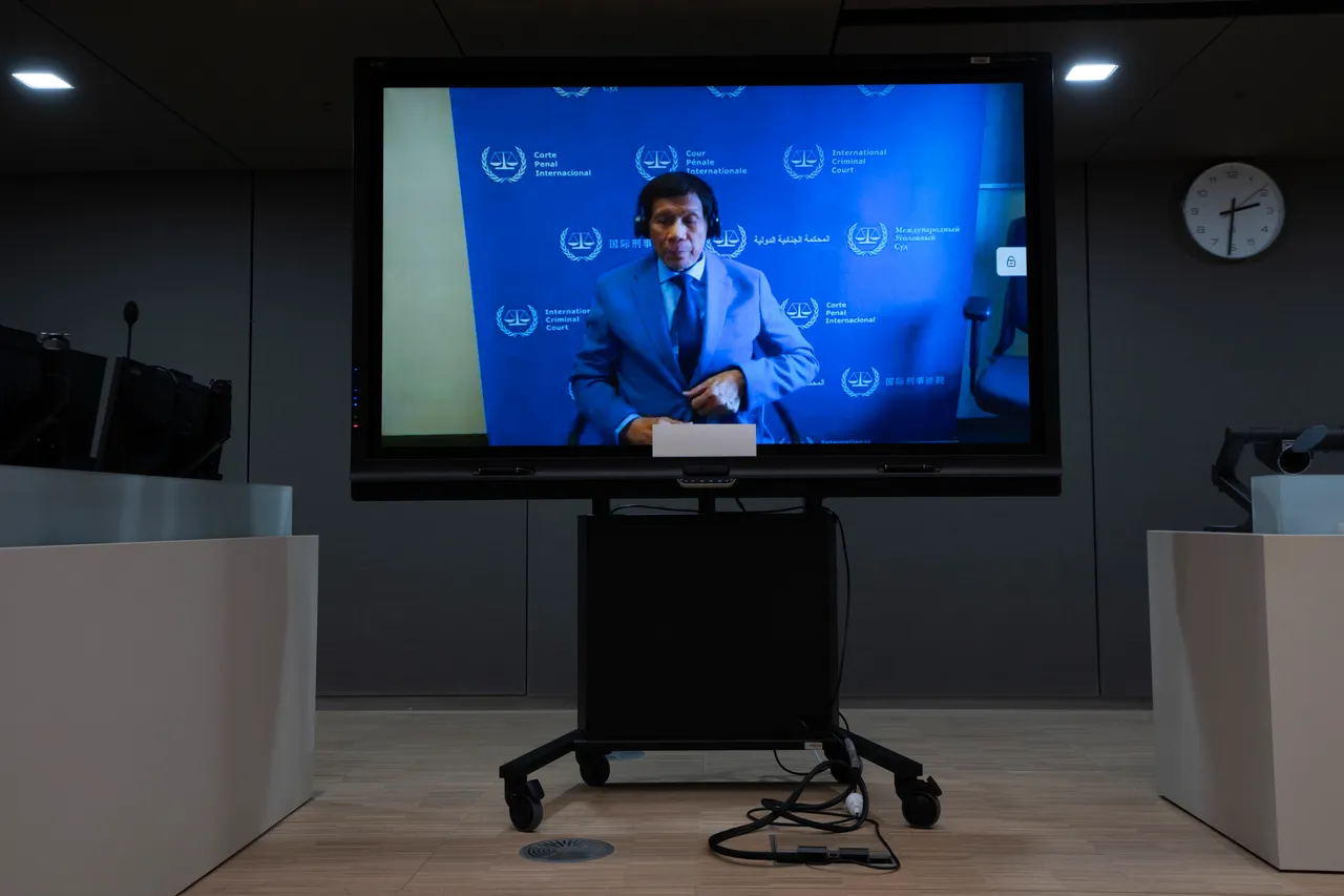 菲律宾前总统杜特蒂目前被国际刑事法庭羁押中。美联社