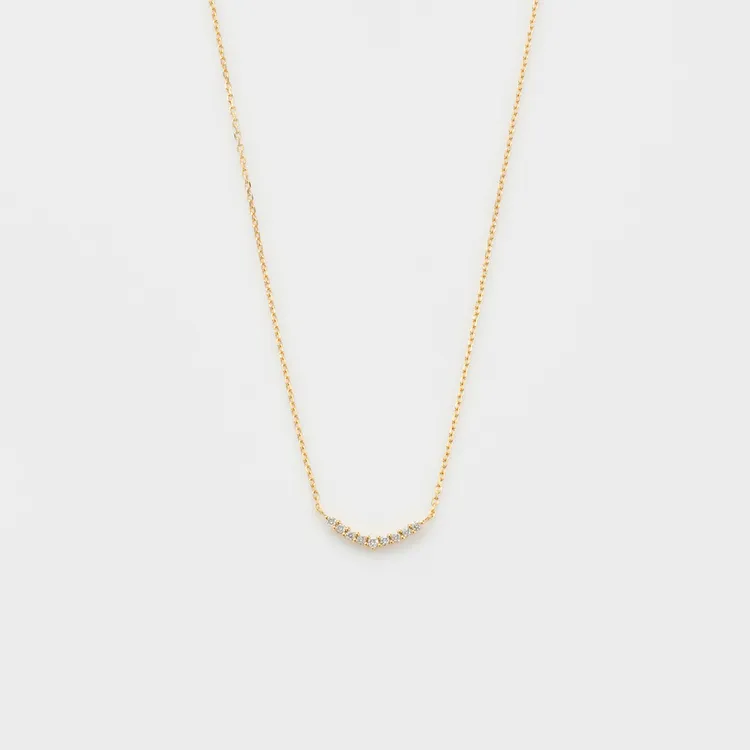 agete 18K微笑項鍊，1萬8800元。品牌提供